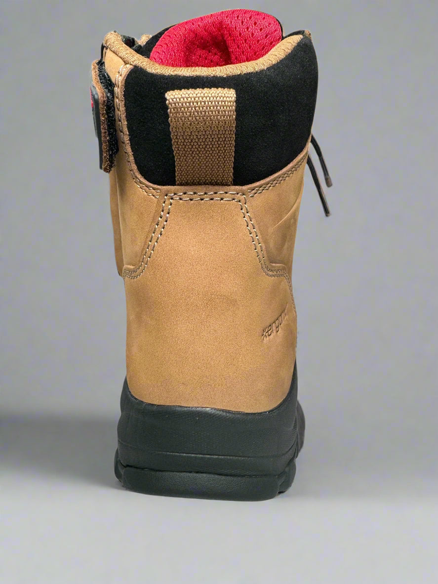 Ergonx Tan Toe Safety Boots Lace Up (Helium)