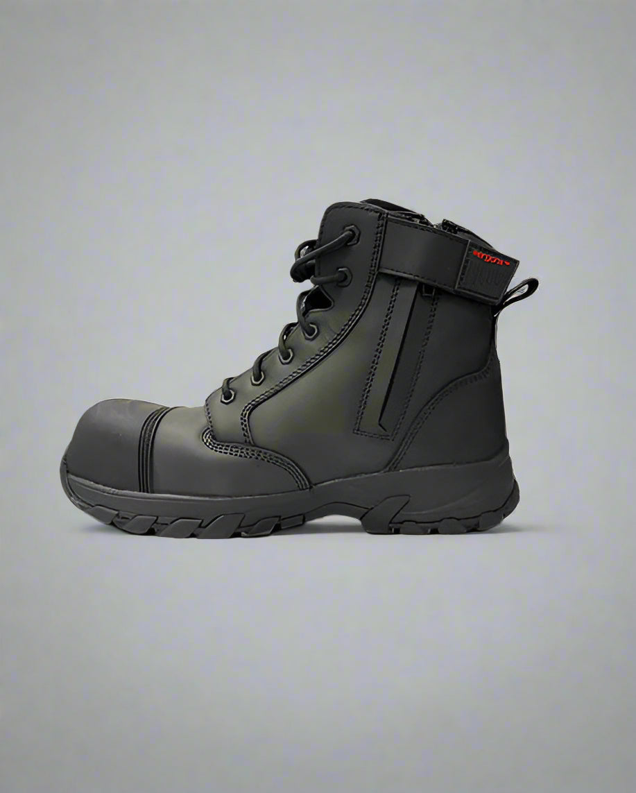 Jims Group - Ergonx Black Lace Up Safety Boots + Socks Bundle