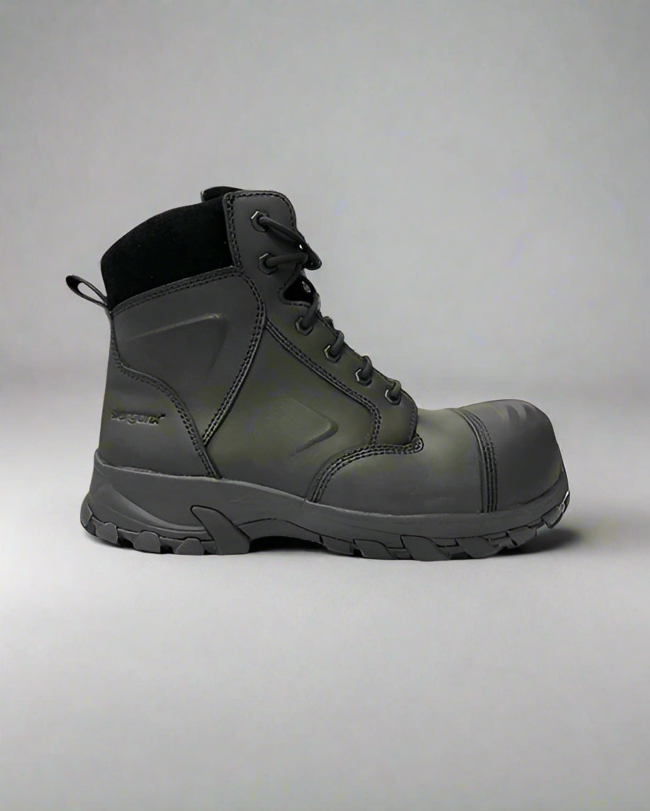 Jims Group - Ergonx Black Lace Up Safety Boots + Socks Bundle