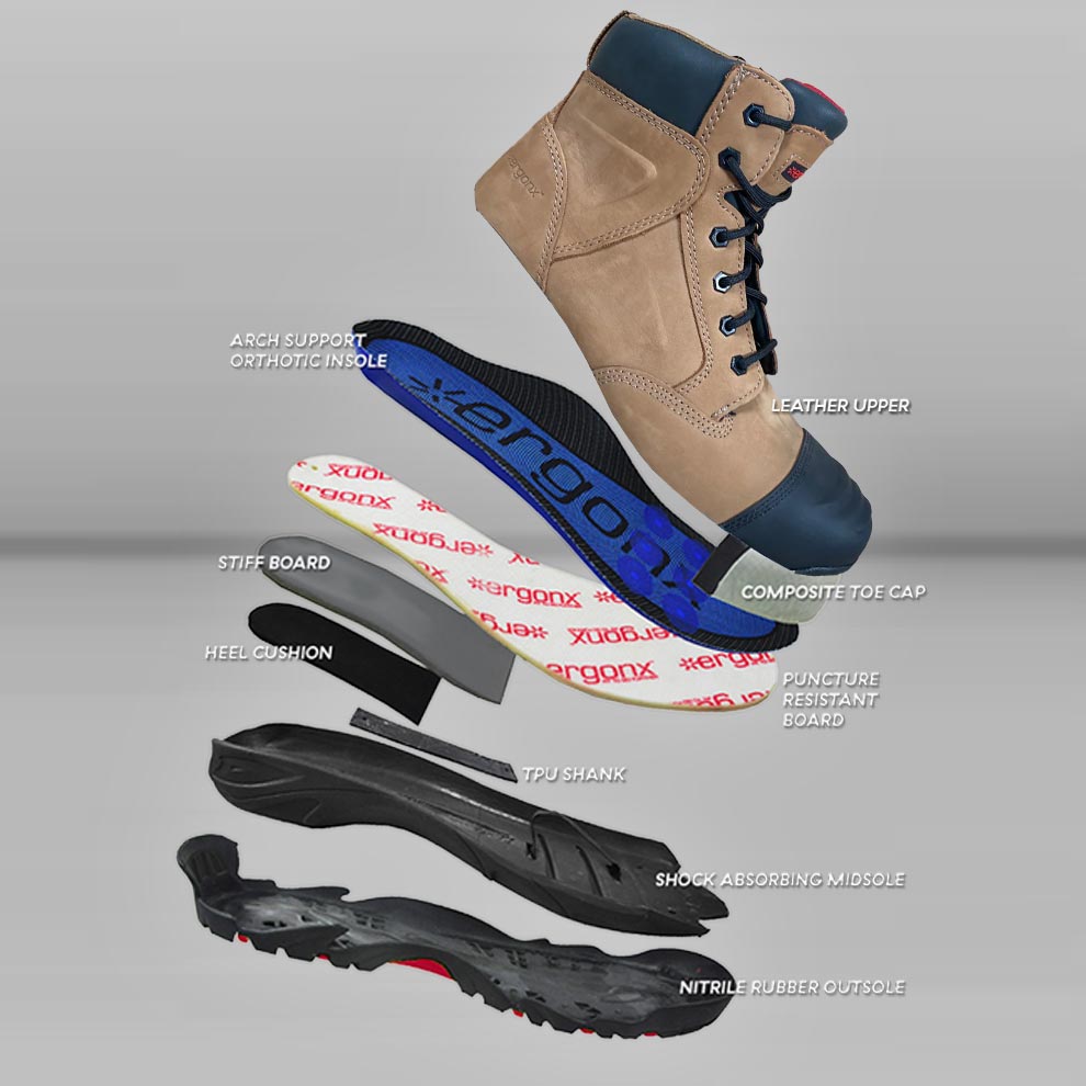 Ergonx Safety Boots - Click Product To View in 3D On Your Phone