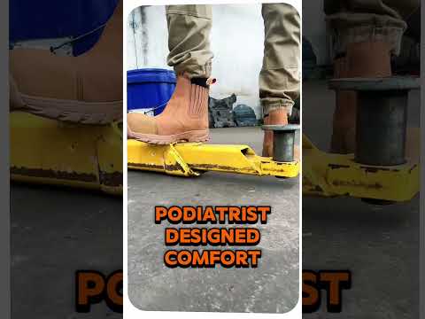 Podiatrist-Designed Slip-On Work Boots for Tradies