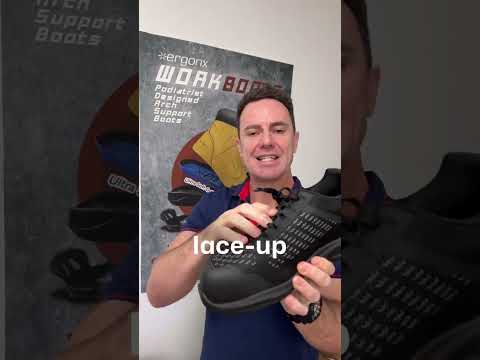 Need a protective work shoe but don’t want a full safety boot? Meet the Ergonx Lithium Work Shoe