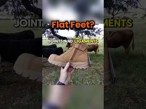 Flat feet hurting in your work boots? That’s usually a support problem 👇 If your boots aren’t