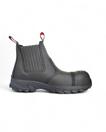 Ergonx Safety Boots Slip On (Hydrogen) Black
