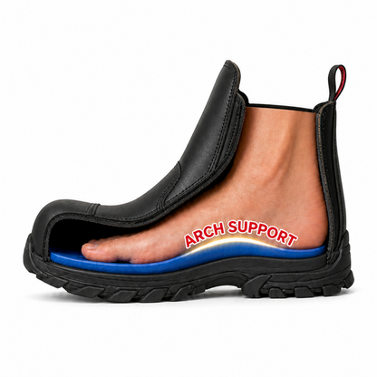 Ergonx Safety Boots Slip On (Hydrogen) Black