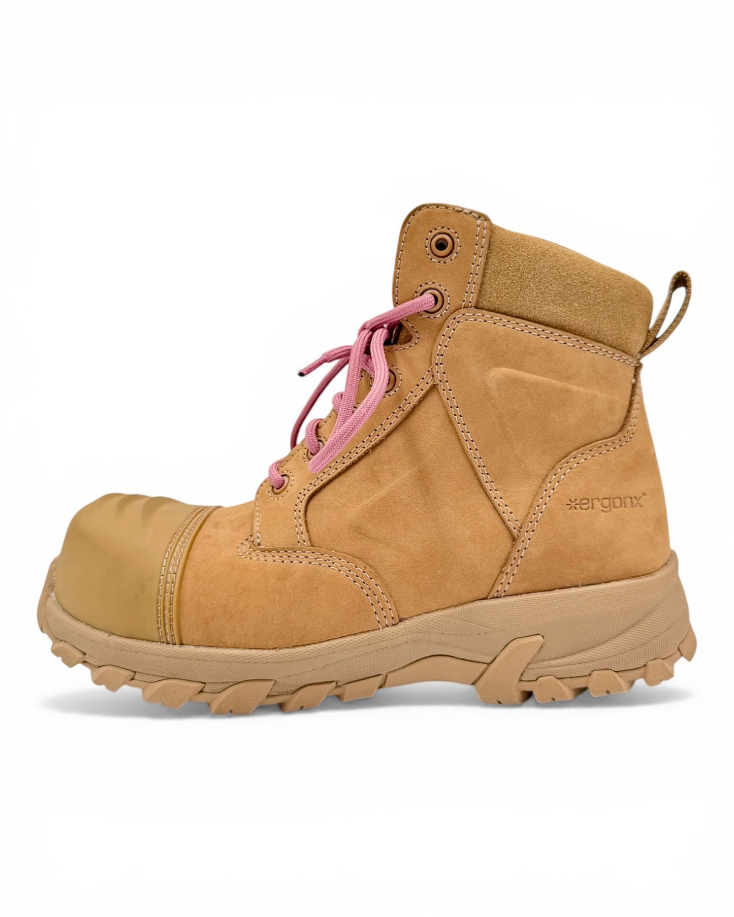 Ergonx Womens Work Boots All Tan (Helium)