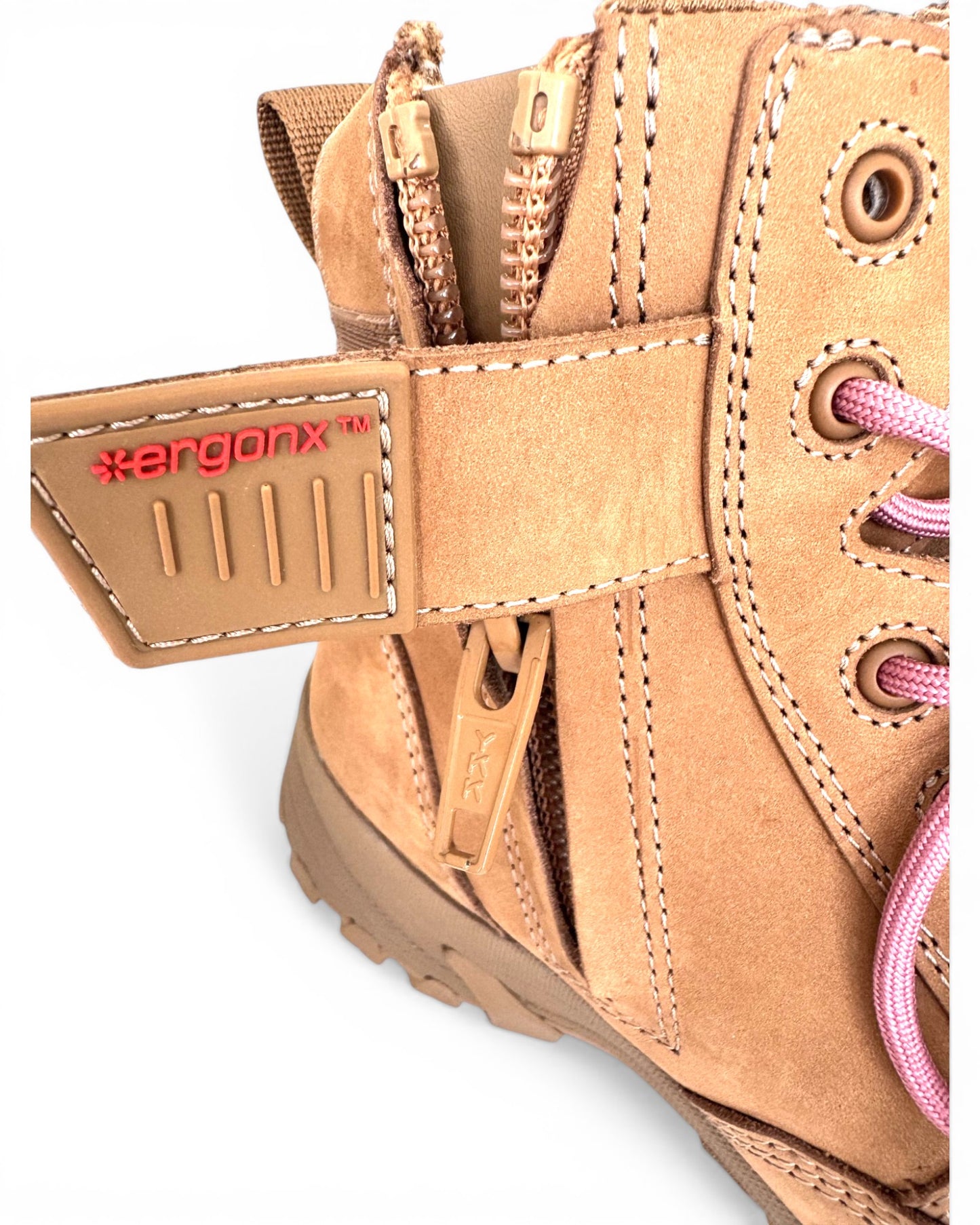 Ergonx Womens Work Boots All Tan (Helium)