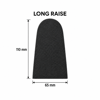 long raise — top dimensions