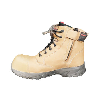 Ergonx Safety Boots Lace Up (Helium) Tan Toe