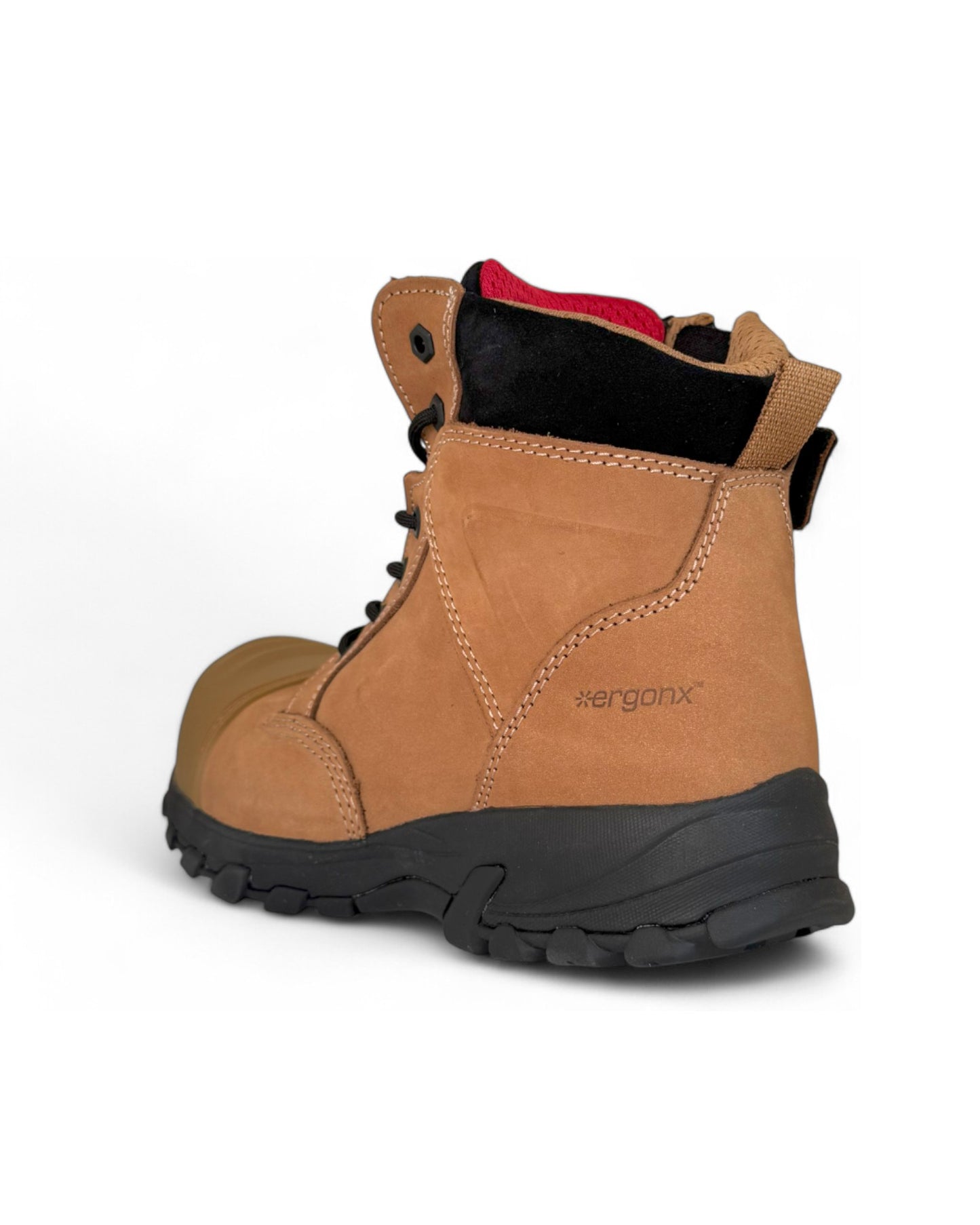 Ergonx Safety Boots Lace Up (Helium) Tan Toe